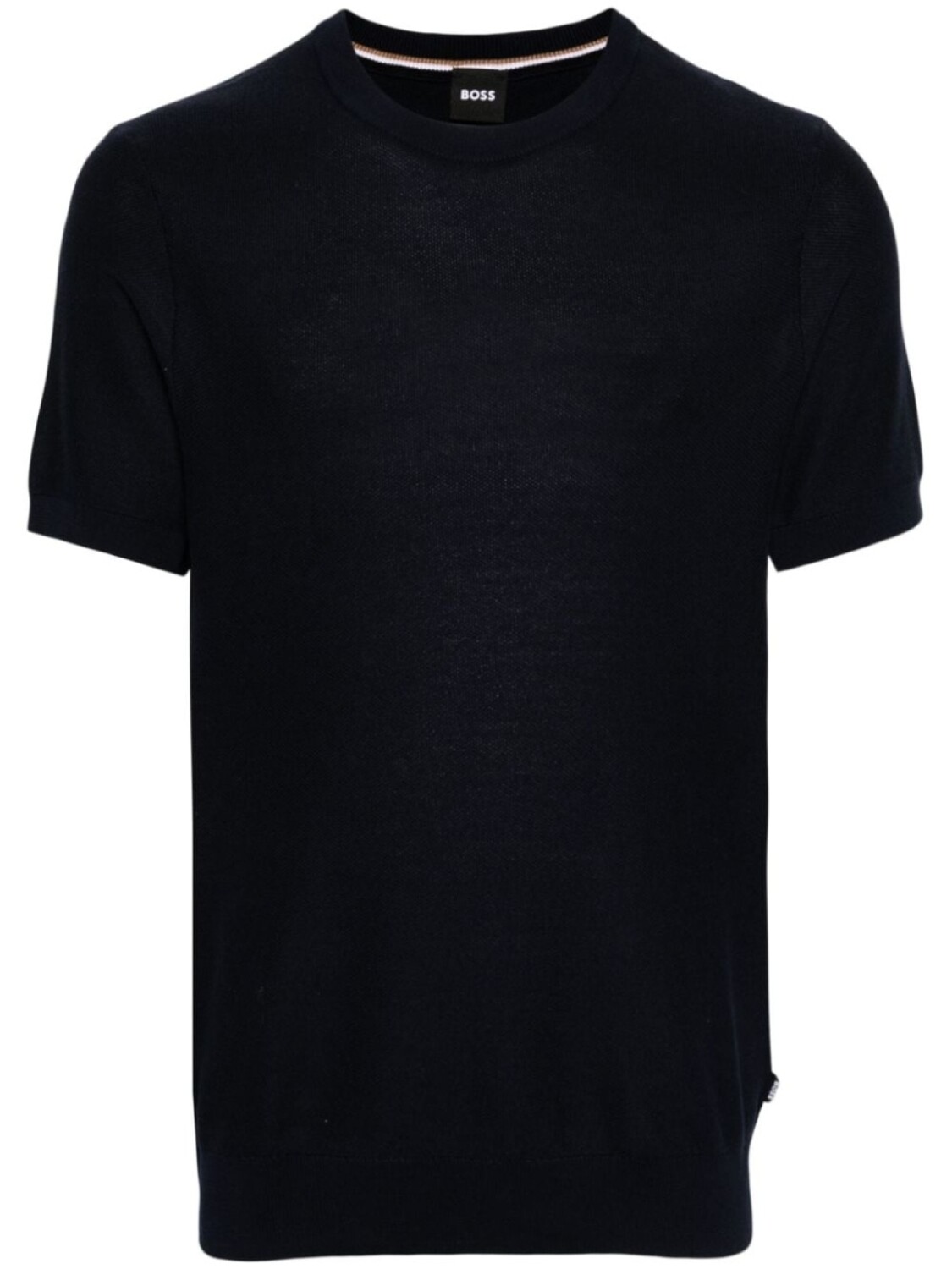 BOSS вязаный джемпер с круглым вырезом, синий
BOSS вязаный джемпер с круглым вырезом, синий