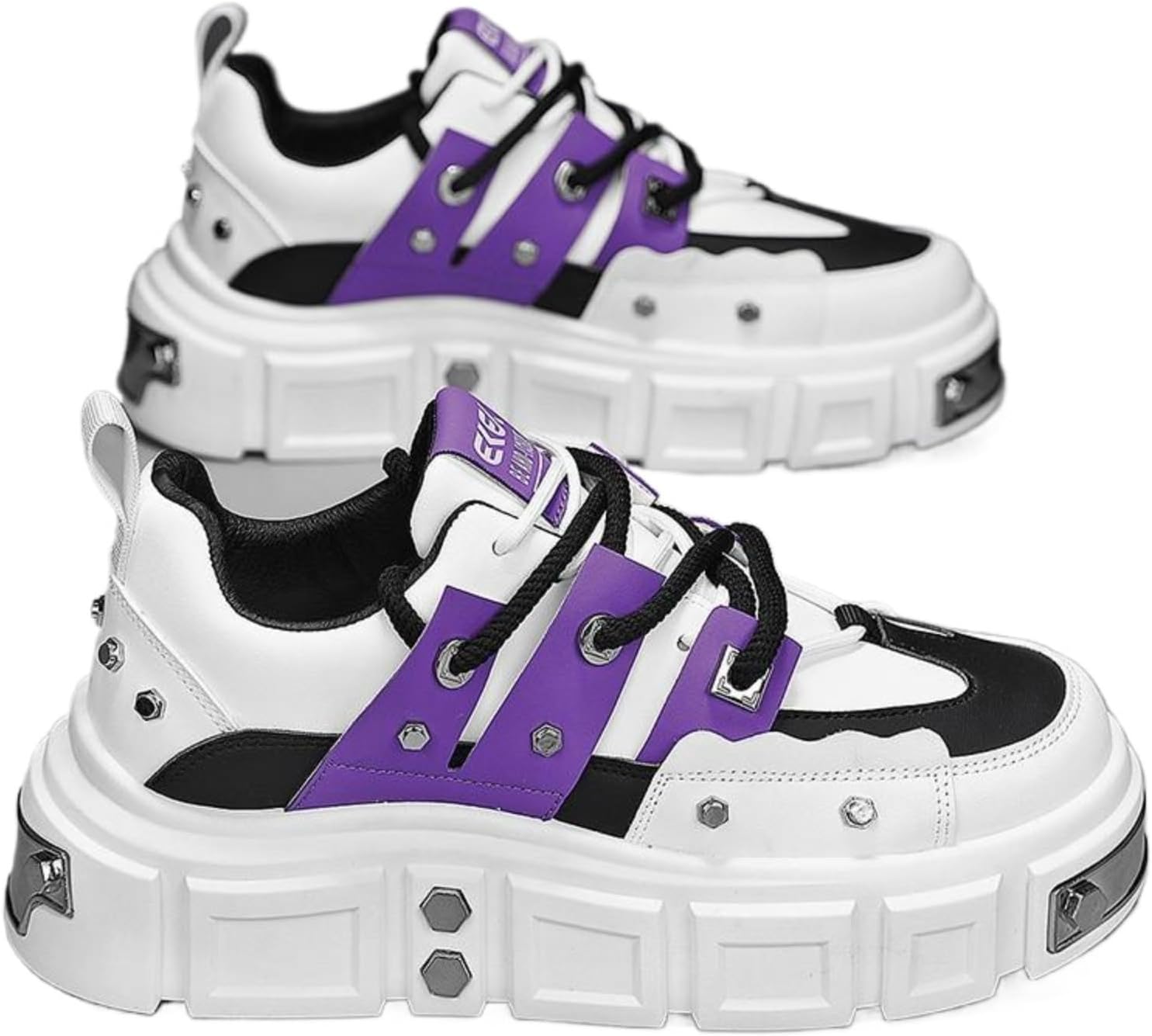 Мужские массивные кроссовки Dad Shoes 2025, кроссовки с рисунком змеи и резиновой подошвой, Низкие повседневные кроссовки для ежедневной носки Azttoztto, белый/фиолетовый
Мужские массивные кроссовки Dad Shoes 2025, кроссовки с рисунком змеи и резиновой подошвой, Низкие повседневные кроссовки для ежедневной носки Azttoztto, белый/фиолетовый