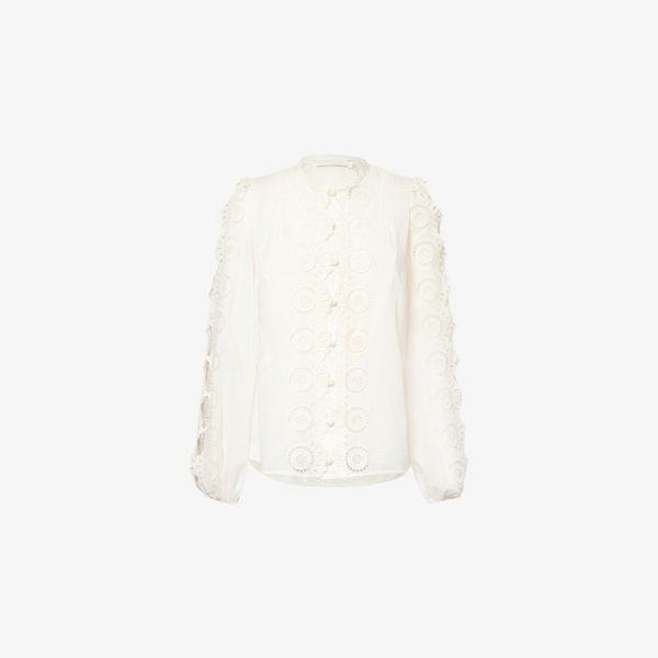 Блузка Zimmermann Lucky из хлопка с вышивкой, белый
Блузка Zimmermann Lucky из хлопка с вышивкой, белый