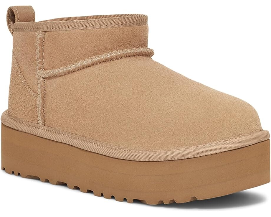Ботинки UGG Kids Classic Ultra Mini Platform (Little Kid/Big Kid), песочный
Ботинки UGG Kids Classic Ultra Mini Platform (Little Kid/Big Kid), песочный