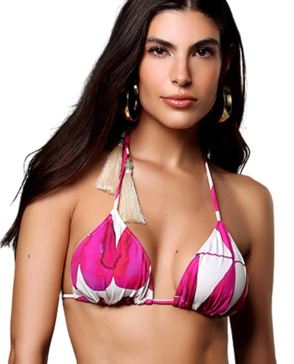 Верх бикини с треугольными чашечками и принтом Karla Vivian, розовый
Верх бикини с треугольными чашечками и принтом Karla Vivian, розовый