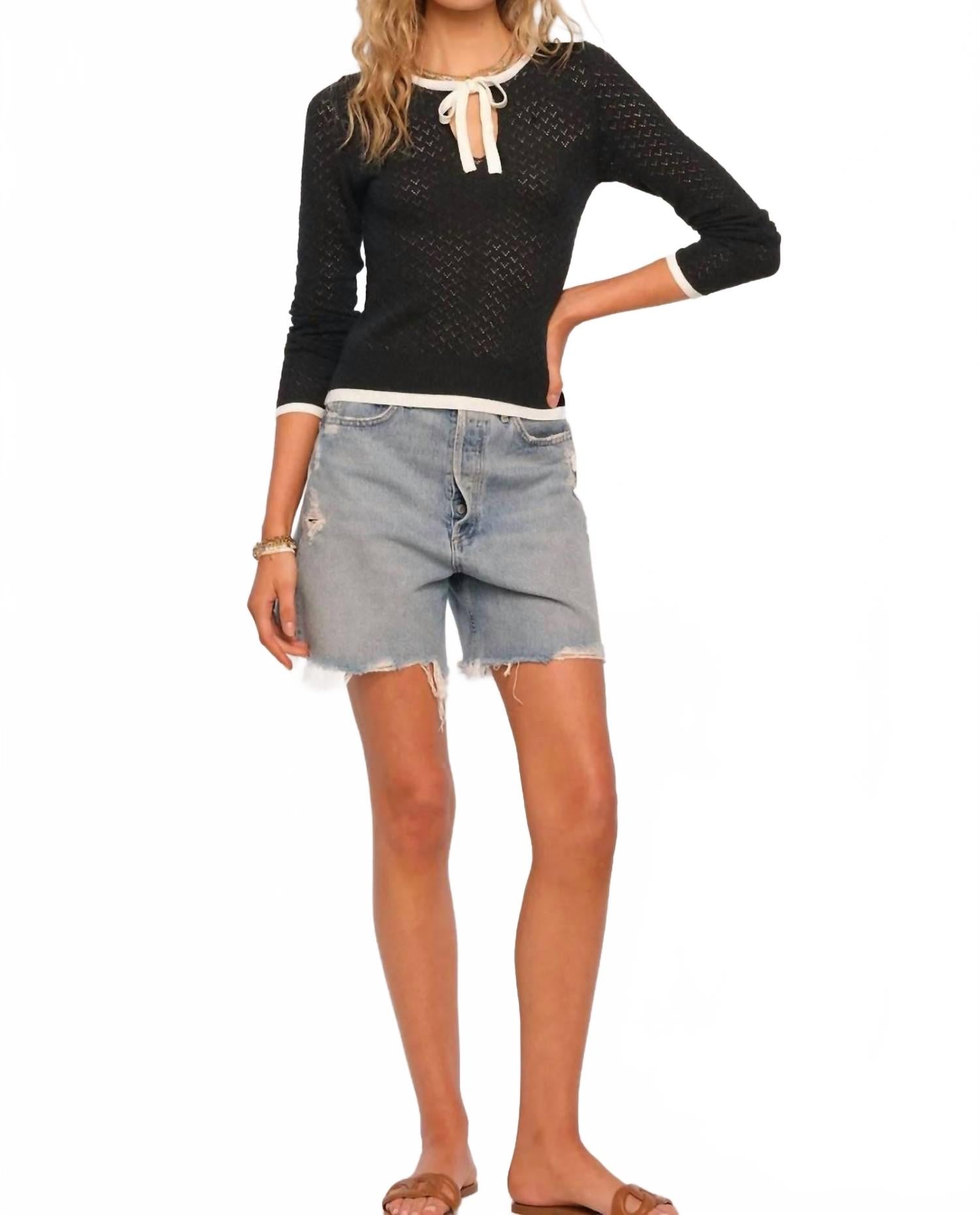 Длинный рукав Дорти вязаный топ черный Heartloom
Длинный рукав Дорти вязаный топ черный Heartloom