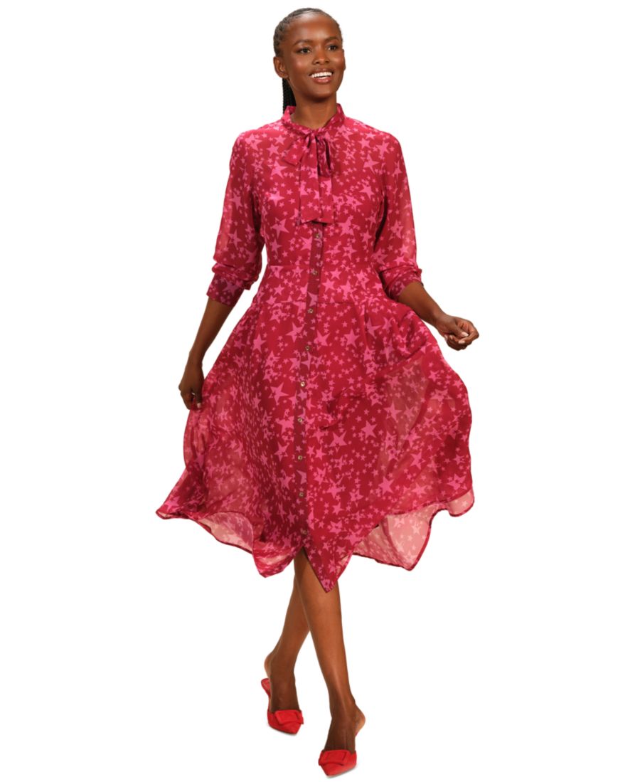 Женское платье с завязками на шее, складками и пуговицами спереди Isaac Mizrahi, Starlit
Женское платье с завязками на шее, складками и пуговицами спереди Isaac Mizrahi, Starlit