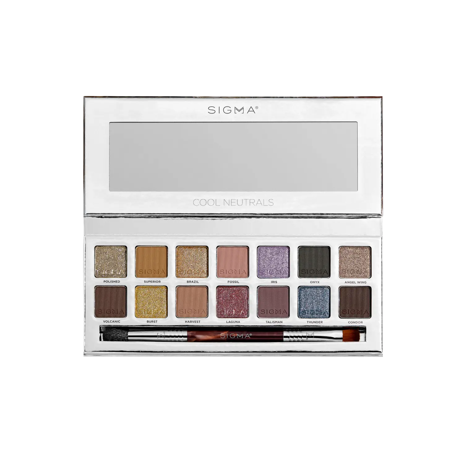 Палитра теней для век холодных нейтральных оттенков Sigma Beauty
Палитра теней для век холодных нейтральных оттенков Sigma Beauty