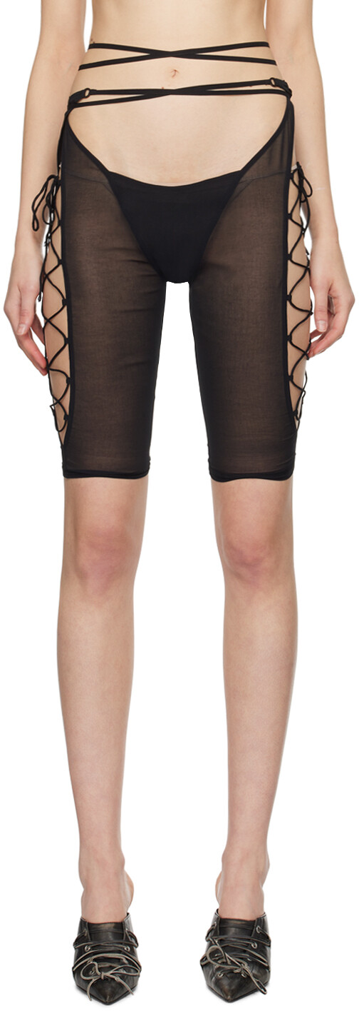 Черные блестящие шорты Knwls
Черные блестящие шорты Knwls