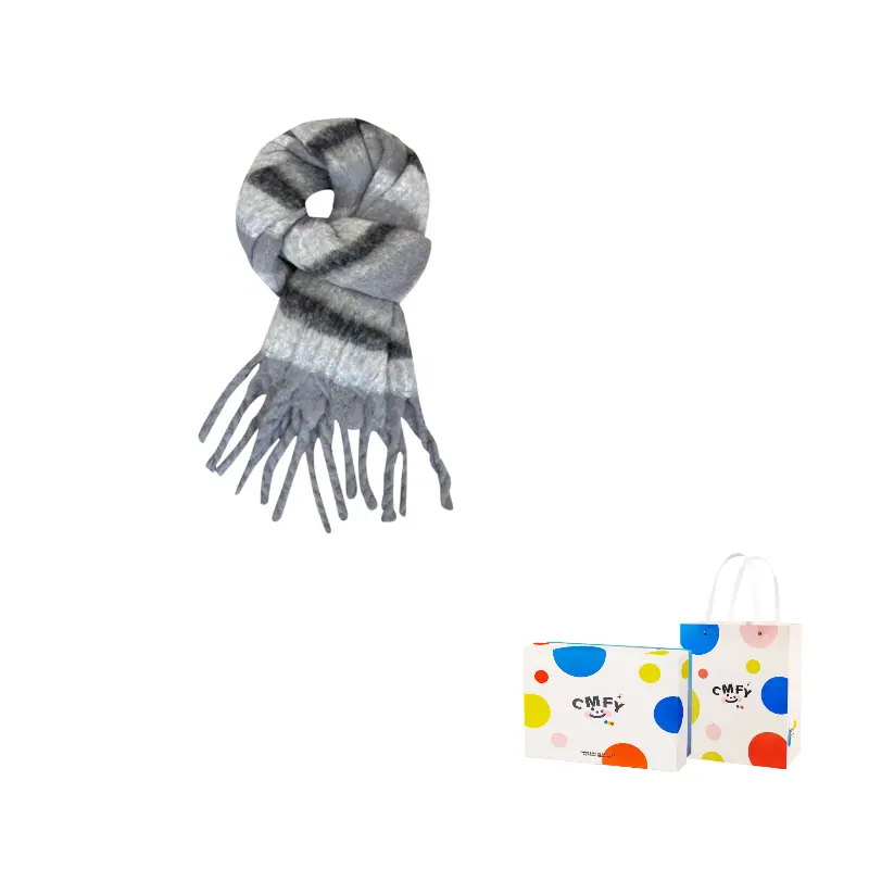 CMFY Вязаный шарф унисекс, Gray 
CMFY Вязаный шарф унисекс, Gray