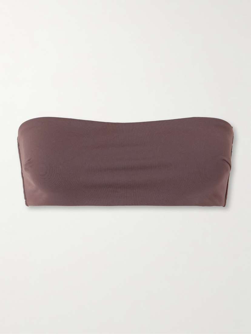 Верх бикини-бандо из переработанного материала St. Agni, коричневый
Верх бикини-бандо из переработанного материала St. Agni, коричневый