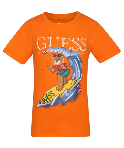 Футболка Regular fit Guess, оранжевый 
Футболка Regular fit Guess, оранжевый