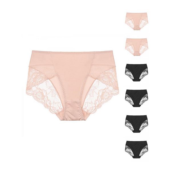 7 штук женских трусиков-бикини с кружевной отделкой Grace & Grandeur, Black Pink
7 штук женских трусиков-бикини с кружевной отделкой Grace & Grandeur, Black Pink