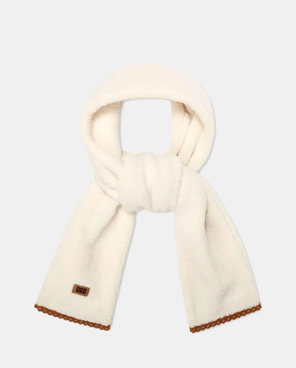 Шарф из овчины с узором UGG, бежевый
Шарф из овчины с узором UGG, бежевый