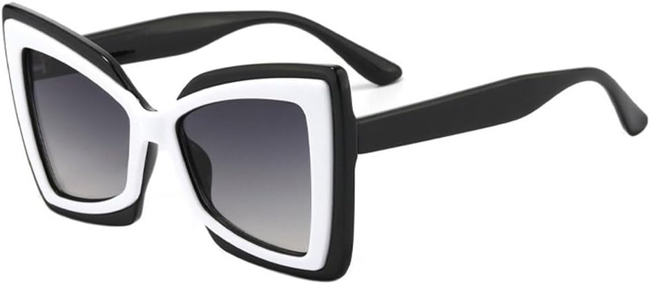 Модные солнцезащитные очки большого размера «кошачий глаз» с двухцветными линзами в стиле ретро, градиентные линзы, защита от УФ-излучения UV400, трендовые солнцезащитные очки для мужчин SKFGNX, Black White Gray
Модные солнцезащитные очки большого размера «кошачий глаз» с двухцветными линзами в стиле ретро, градиентные линзы, защита от УФ-излучения UV400, трендовые солнцезащитные очки для мужчин SKFGNX, Black White Gray