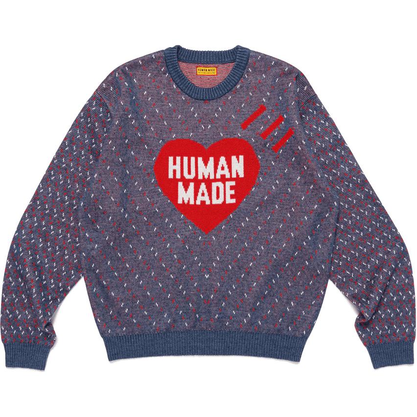 Свитер с логотипом Heart HUMAN MADE, синий
Свитер с логотипом Heart HUMAN MADE, синий