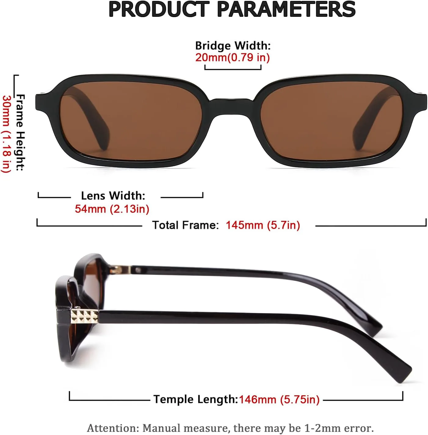 Солнцезащитные очки JUDOO в стиле ретро, прямоугольные, для женщин и мужчин, узкие, винтажные, квадратные, прямоугольные, тонкие, милые, Leopard Frame/Brown Lens
Солнцезащитные очки JUDOO в стиле ретро, прямоугольные, для женщин и мужчин, узкие, винтажные, квадратные, прямоугольные, тонкие, милые, Leopard Frame/Brown Lens