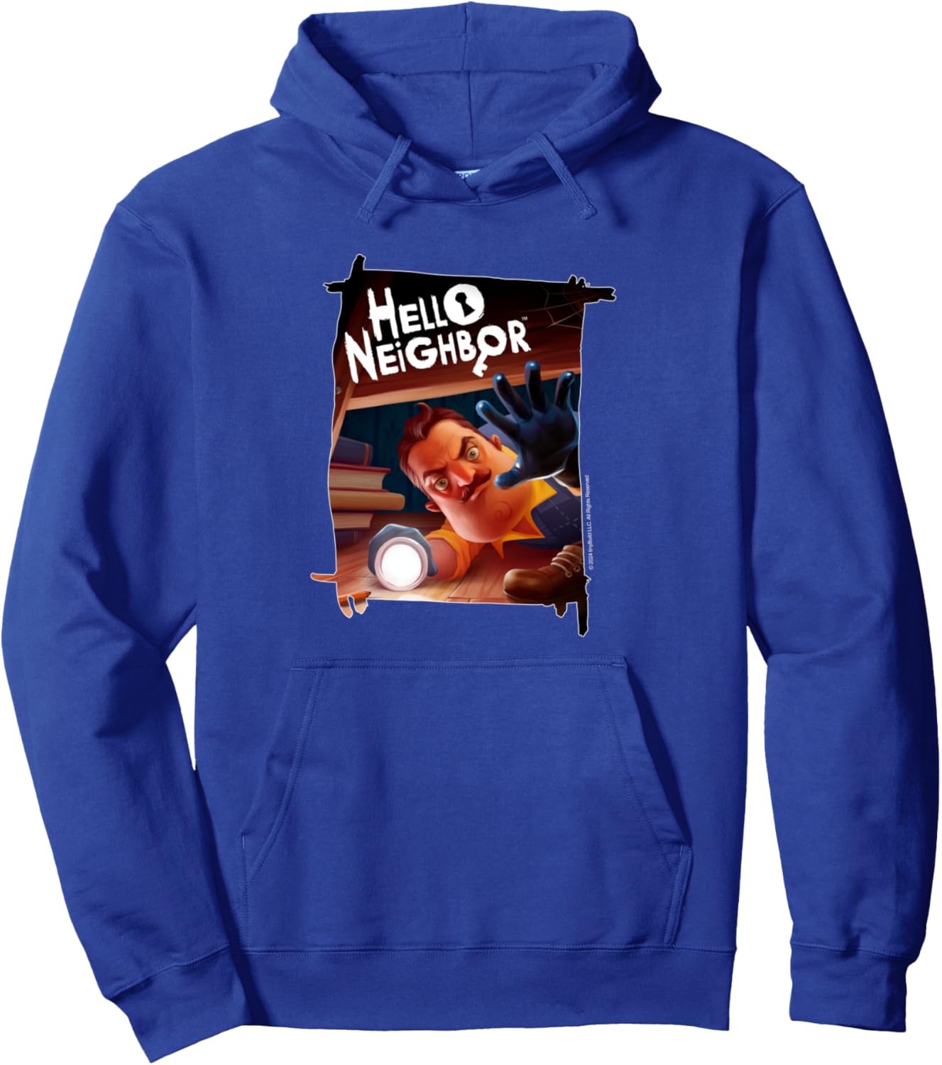 Толстовка с дизайном, связанным с игрой Hello Neighbor, синий
Толстовка с дизайном, связанным с игрой Hello Neighbor, синий