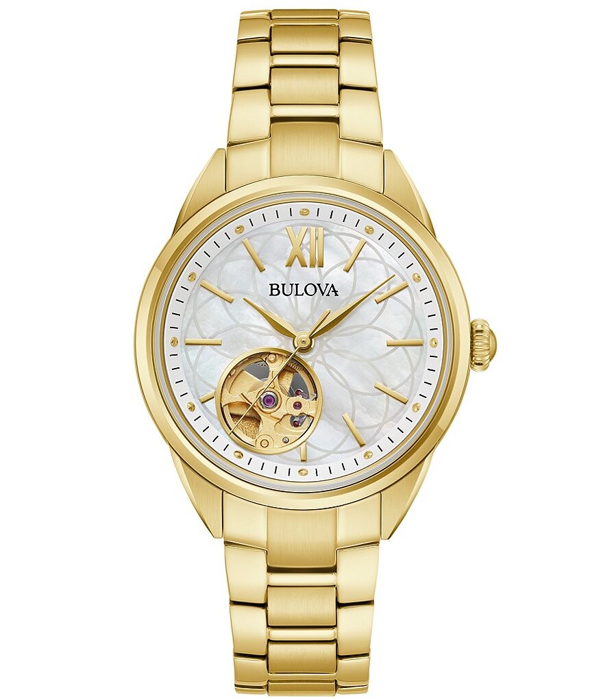Bulova Sutton Collection Женские автоматические золотистые часы с браслетом из нержавеющей стали, золотой
Bulova Sutton Collection Женские автоматические золотистые часы с браслетом из нержавеющей стали, золотой