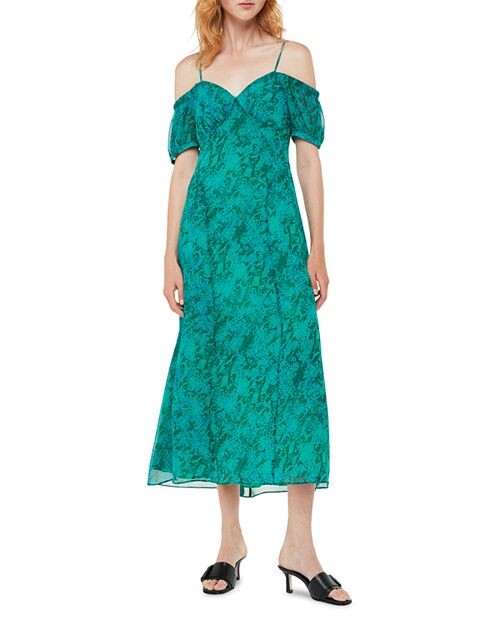 Платье с открытыми плечами и диагональной змеиной отделкой Whistles, цвет Green
Платье с открытыми плечами и диагональной змеиной отделкой Whistles, цвет Green