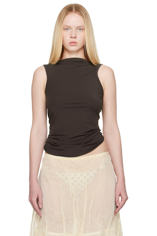 Дули майка-борцовка Paloma Wool, коричневый 
Дули майка-борцовка Paloma Wool, коричневый