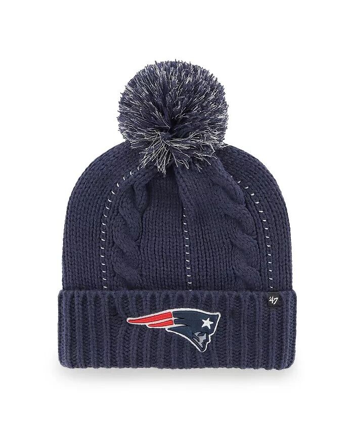 Женская темно-синяя вязаная шапка New England Patriots с манжетами и помпоном '47 Brand
Женская темно-синяя вязаная шапка New England Patriots с манжетами и помпоном '47 Brand