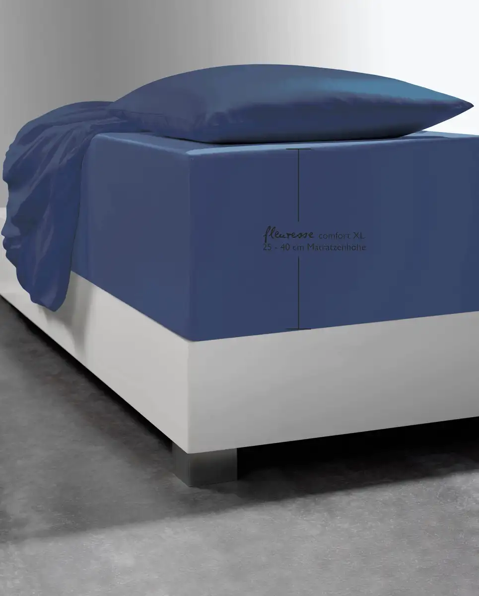 Простыня флересс "Comfort XL", трикотаж Мако, для матрасов высотой до 40 см, простыня плоская, простыня на подгонке Fleuresse 140-160х200-220 см, 1 шт., цвет denim
Простыня флересс "Comfort XL", трикотаж Мако, для матрасов высотой до 40 см, простыня плоская, простыня на подгонке Fleuresse 140-160х200-220 см, 1 шт., цвет denim