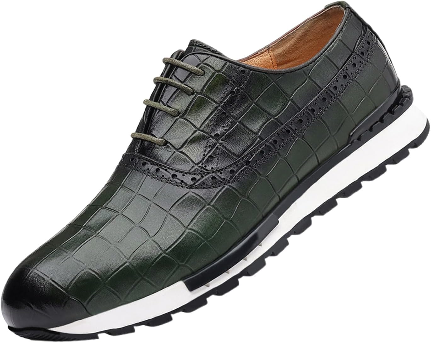 Мужские повседневные кроссовки Santimon - кожаные оксфорды для бизнеса и прогулок, Дышащие, комфортные, легкие модные кроссовки для мужчин, зеленый
Мужские повседневные кроссовки Santimon - кожаные оксфорды для бизнеса и прогулок, Дышащие, комфортные, легкие модные кроссовки для мужчин, зеленый