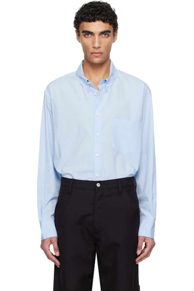 Синяя классическая рубашка с воротником на пуговицах RECTO
Синяя классическая рубашка с воротником на пуговицах RECTO