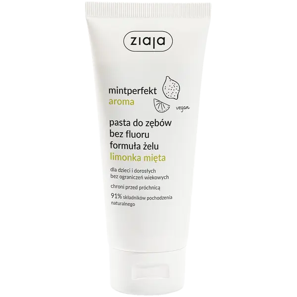 Зубная паста без фтора, гелевая формула, 100 мл Ziaja Mintperfekt aroma 
Зубная паста без фтора, гелевая формула, 100 мл Ziaja Mintperfekt aroma