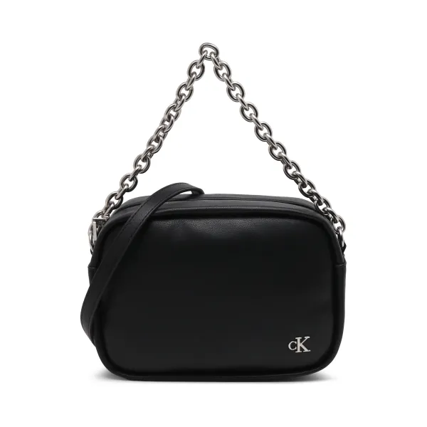 Сумка кросс-боди Calvin Klein на цепочке с серебряной монограммой, черный
Сумка кросс-боди Calvin Klein на цепочке с серебряной монограммой, черный