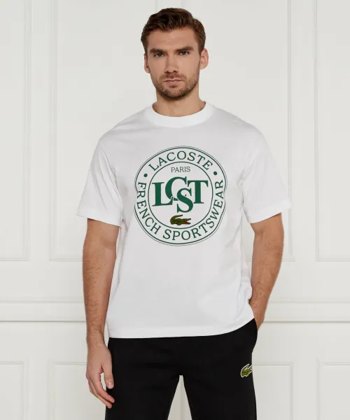 Футболка Loose fit Lacoste, белый 
Футболка Loose fit Lacoste, белый