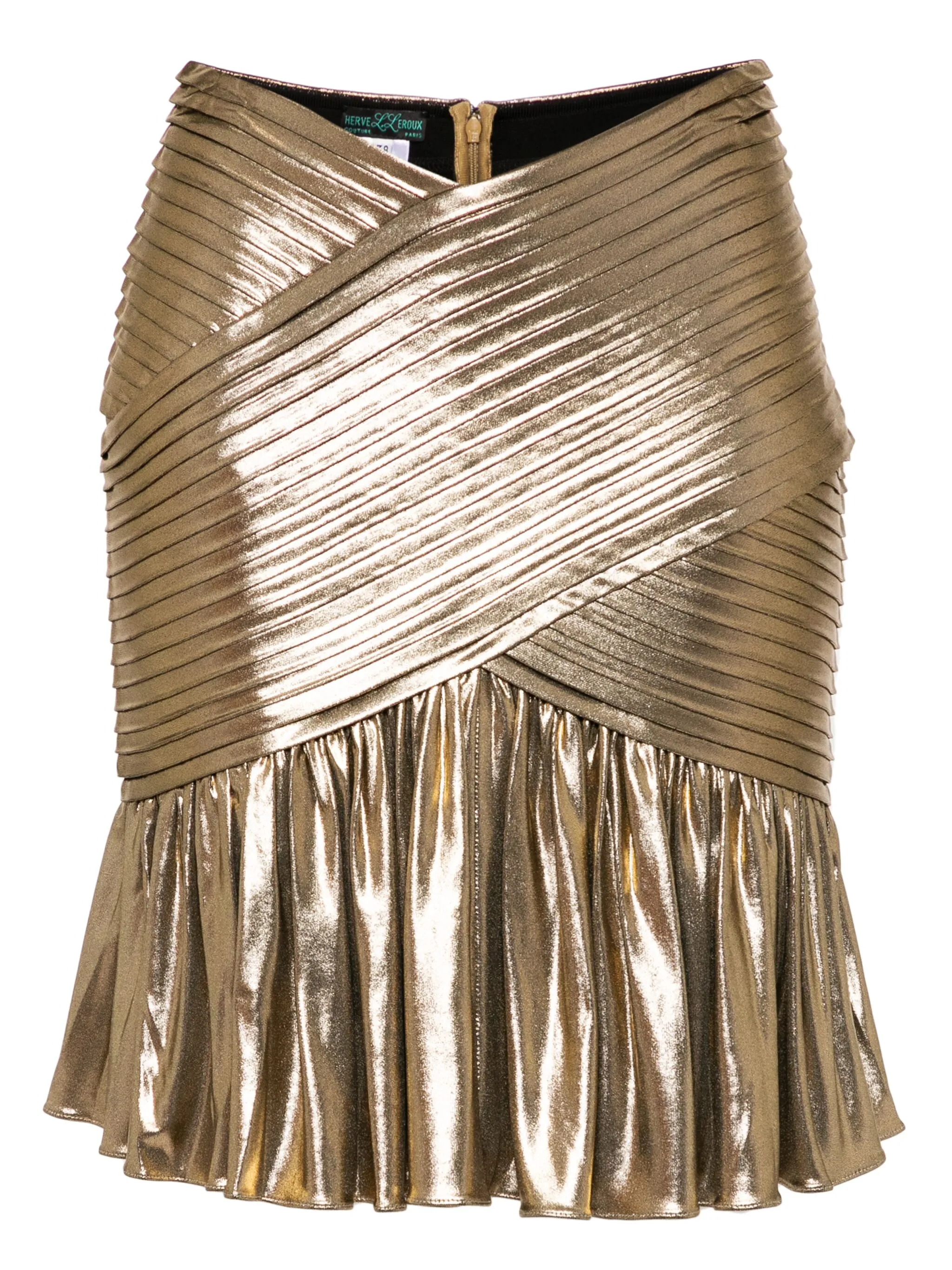 Драпированная мини-юбка Herve L. Leroux, золотистый
Драпированная мини-юбка Herve L. Leroux, золотистый