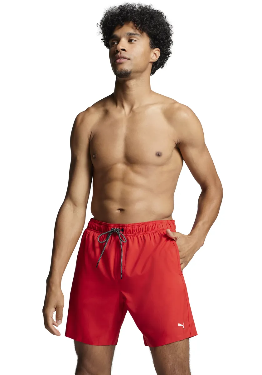 Купальные шорты PUMA с высокотехнологичной приклеенной молнией на заднем кармане, красный
Купальные шорты PUMA с высокотехнологичной приклеенной молнией на заднем кармане, красный