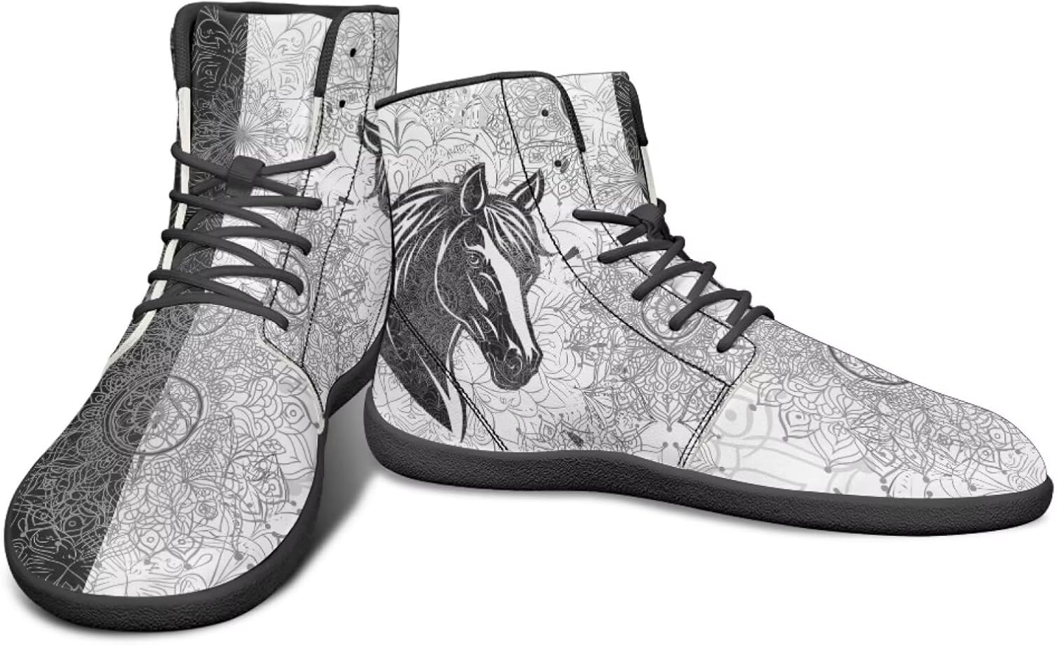 Мужские ультрагибкие кроссовки с анималистическим принтом, высокие, на резиновой подошве, черно-белые, с мандалой, для бега Watdotory
Мужские ультрагибкие кроссовки с анималистическим принтом, высокие, на резиновой подошве, черно-белые, с мандалой, для бега Watdotory