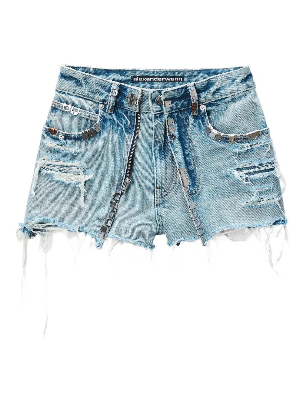 Потертые джинсовые шорты Alexander Wang, синий
Потертые джинсовые шорты Alexander Wang, синий