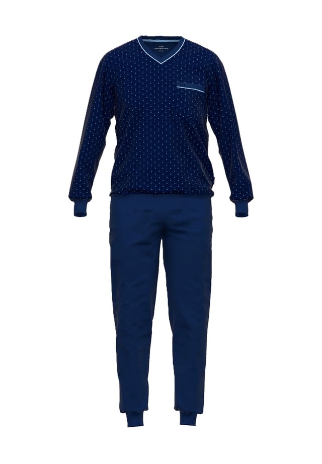 Пижама из хлопка с нагрудным карманом серии State Island GöTzburg, синий
Пижама из хлопка с нагрудным карманом серии State Island GöTzburg, синий