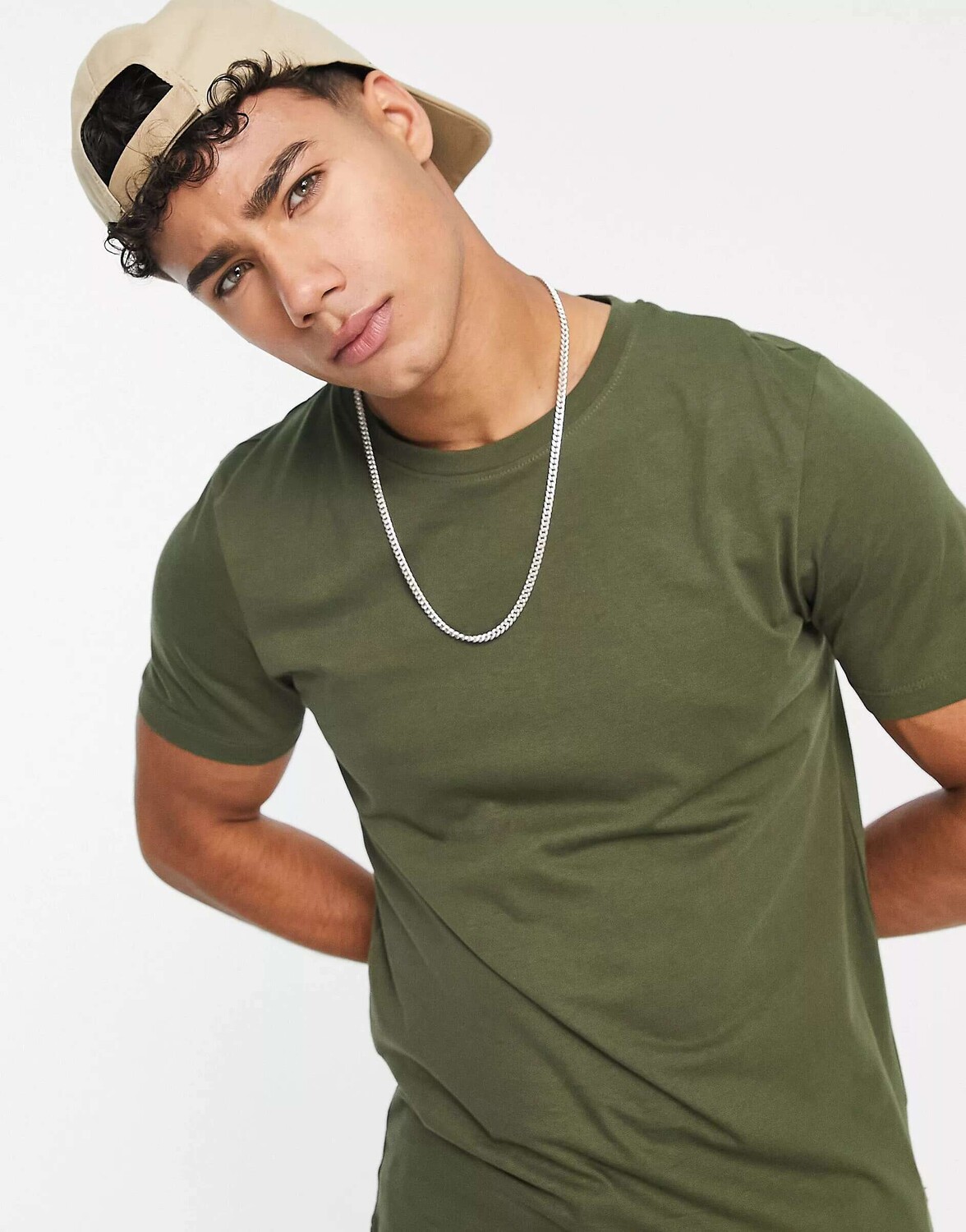 Хлопковая футболка Jack & Jones Essentials с круглым вырезом цвета хаки - MGREEN
Хлопковая футболка Jack & Jones Essentials с круглым вырезом цвета хаки - MGREEN