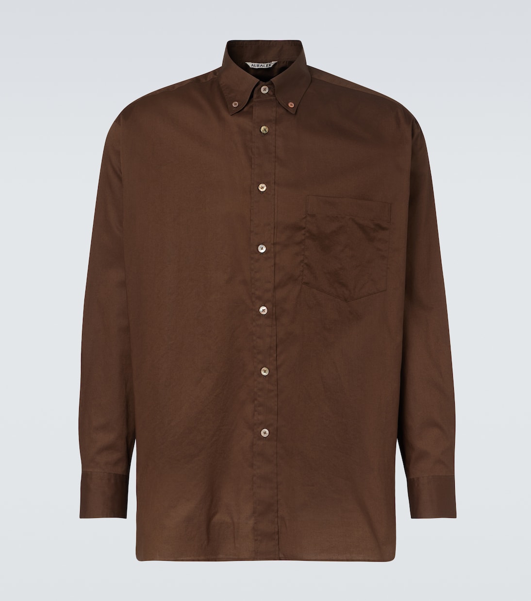 Оверсайз хлопковая рубашка Auralee, темно-коричневый
Оверсайз хлопковая рубашка Auralee, темно-коричневый