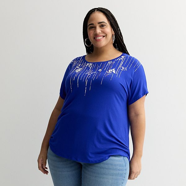 Футболка с коротким рукавом и декором Plus size Apt. 9, Dexter Blue, Синий, Футболка с коротким рукавом и декором Plus size Apt. 9, Dexter Blue
Футболка с коротким рукавом и декором Plus size Apt. 9, Dexter Blue, Синий, Футболка с коротким рукавом и декором Plus size Apt. 9, Dexter Blue