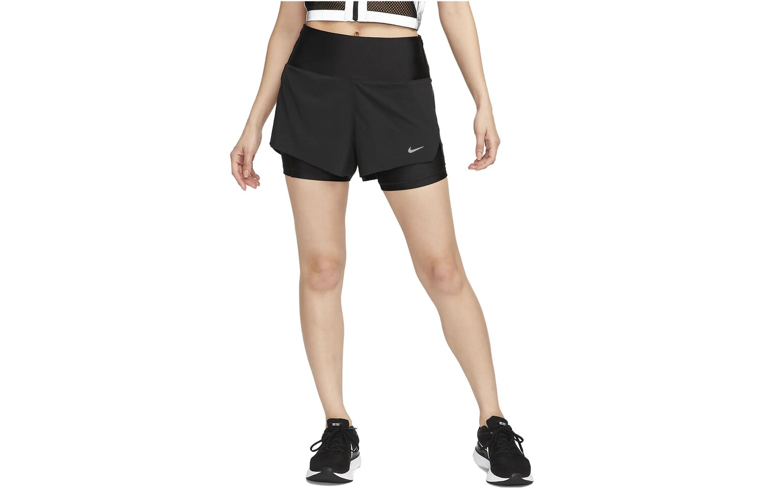 Женские шорты для бега Dri-FIT Swift со средней посадкой, высота около 8 см, 2 в 1, с карманами, черные Nike
Женские шорты для бега Dri-FIT Swift со средней посадкой, высота около 8 см, 2 в 1, с карманами, черные Nike