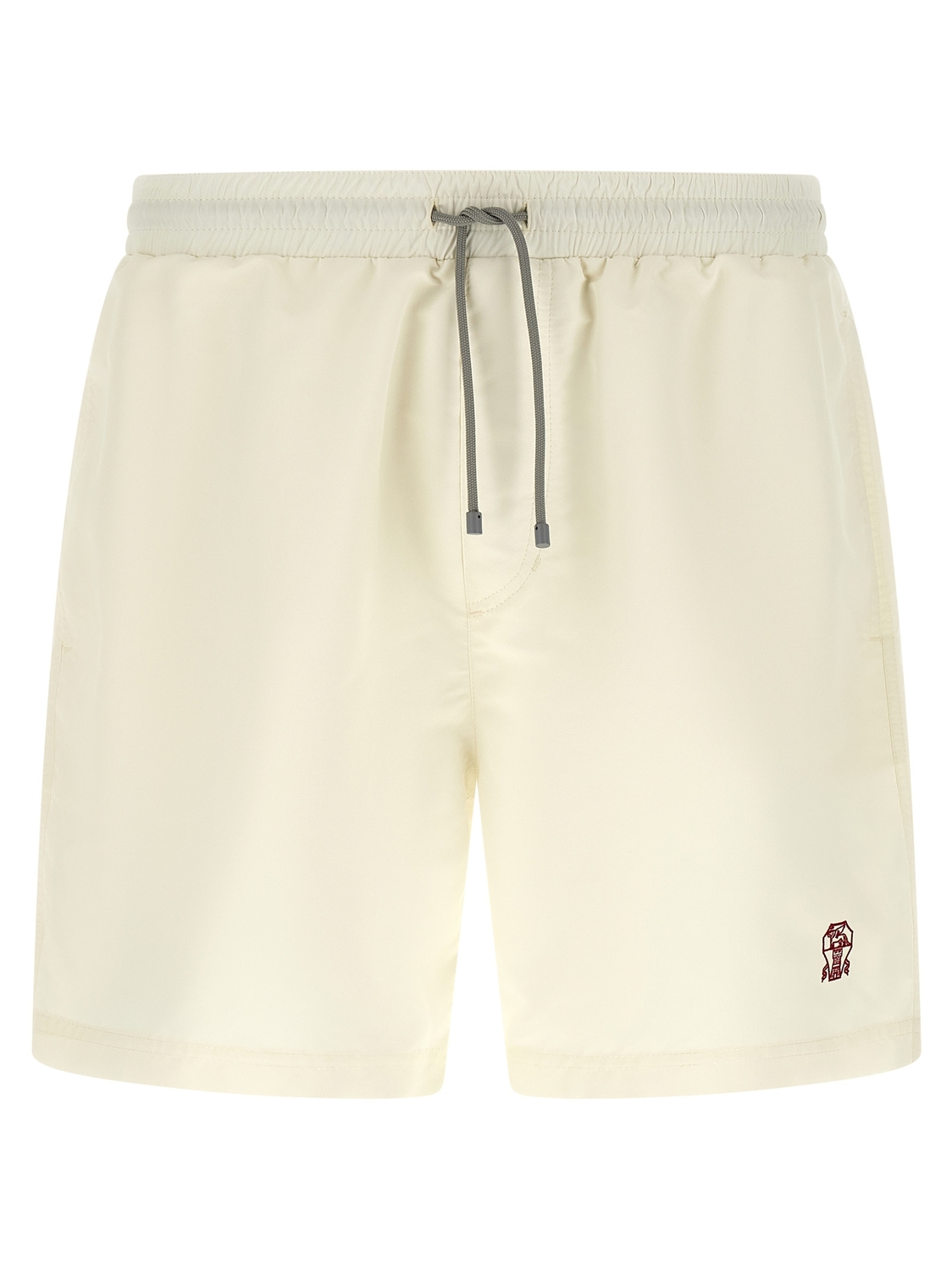 Слитный купальник с вышивкой логотипа Brunello Cucinelli, белый
Слитный купальник с вышивкой логотипа Brunello Cucinelli, белый