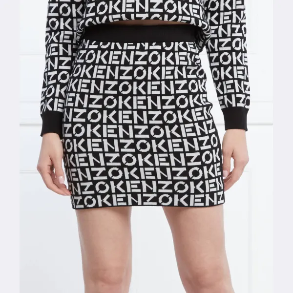 Юбка с высокой талией Kenzo, черный
Юбка с высокой талией Kenzo, черный