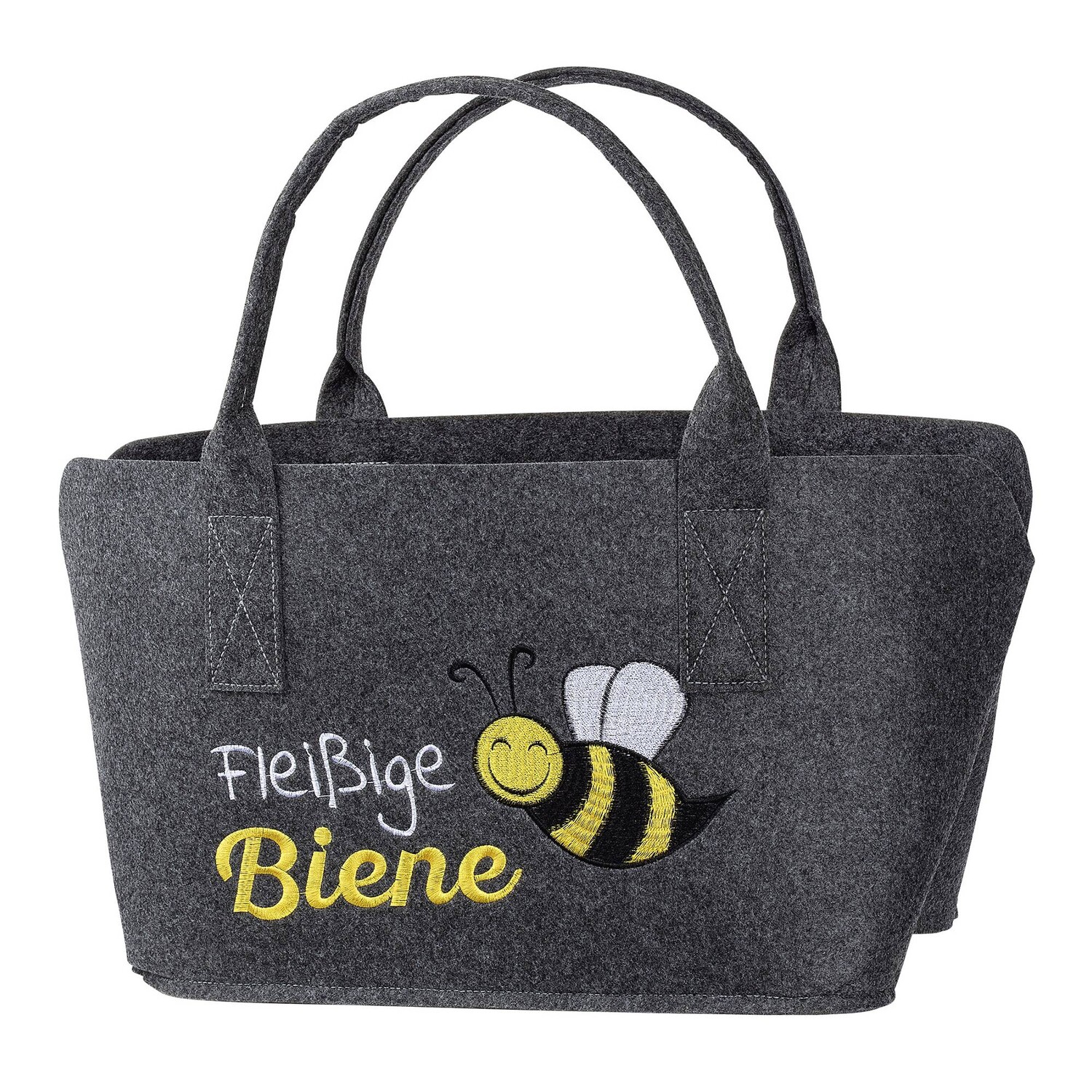 Сумка шоппер GMD Living Filztasche Fleißige Biene, темно-серый
Сумка шоппер GMD Living Filztasche Fleißige Biene, темно-серый