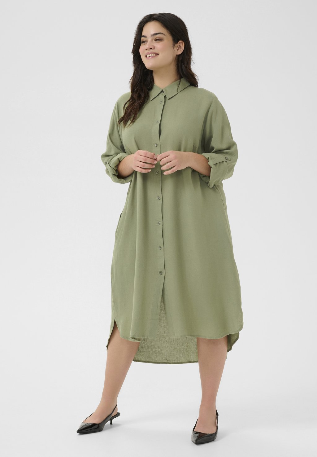 Платье-рубашка MILLE Kaffe Curve, зеленый
Платье-рубашка MILLE Kaffe Curve, зеленый