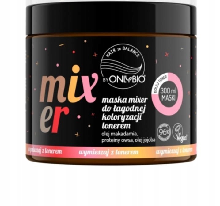 ONLYBIO Hair in Balance Toner Mask миксер для бережного тонирования
ONLYBIO Hair in Balance Toner Mask миксер для бережного тонирования