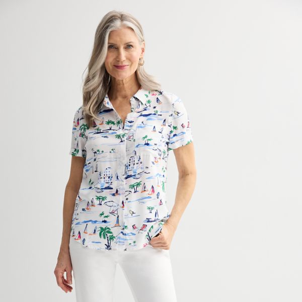 Маленькая кемпинговая рубашка Croft & Barrow, цвет white shore
Маленькая кемпинговая рубашка Croft & Barrow, цвет white shore