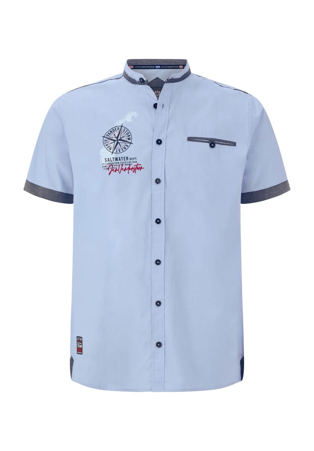 Рубашка с короткими рукавами Bergthal Jan Vanderstorm, голубой
Рубашка с короткими рукавами Bergthal Jan Vanderstorm, голубой