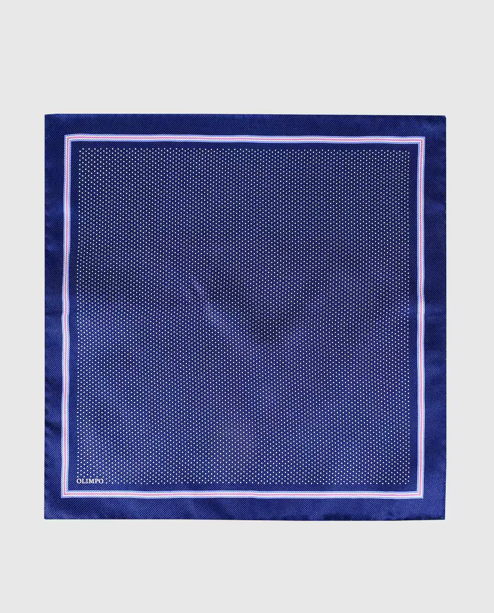 Шелковый шарф в горошек и лепниной темно-синего цвета Olimpo, тёмно-синий
Шелковый шарф в горошек и лепниной темно-синего цвета Olimpo, тёмно-синий