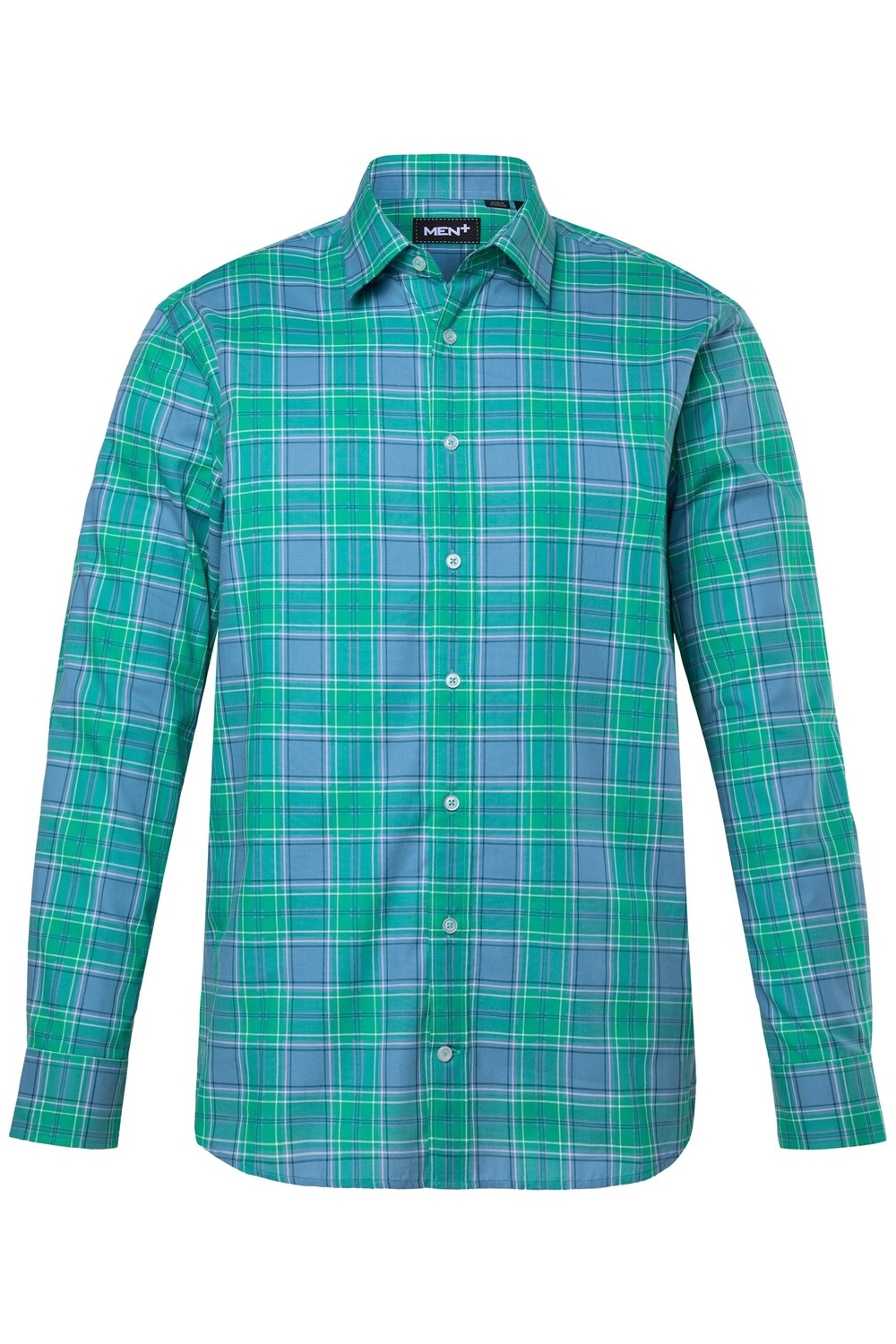 Men Plus Рубашка на пуговицах комфортного кроя в бирюзовом, светло-голубом цвете
Men Plus Рубашка на пуговицах комфортного кроя в бирюзовом, светло-голубом цвете