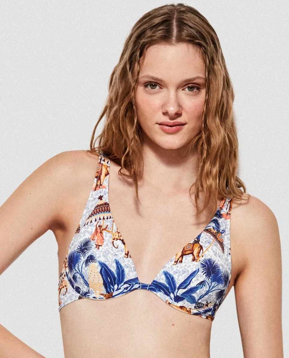 Верх бикини пуш-ап с принтом Gisela, мультиколор
Верх бикини пуш-ап с принтом Gisela, мультиколор