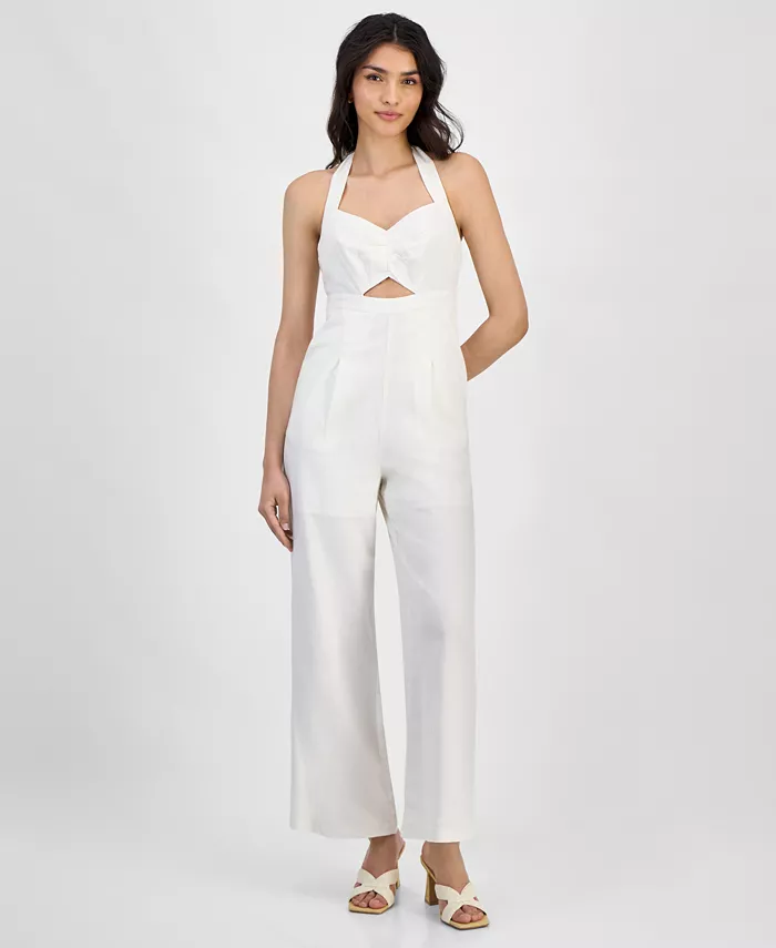 Женский комбинезон без рукавов на запах Bar III, белый
Женский комбинезон без рукавов на запах Bar III, белый