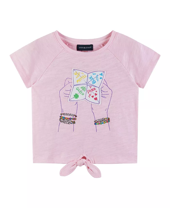 Футболка с рукавом реглан и узлом для девочек, розовая Andy & Evan, розовый
Футболка с рукавом реглан и узлом для девочек, розовая Andy & Evan, розовый
