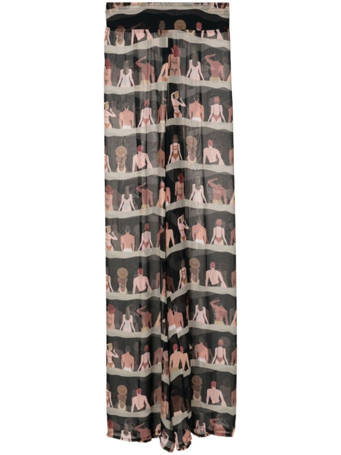 Шелковые брюки палаццо с графичным принтом Amir Slama, черный
Шелковые брюки палаццо с графичным принтом Amir Slama, черный